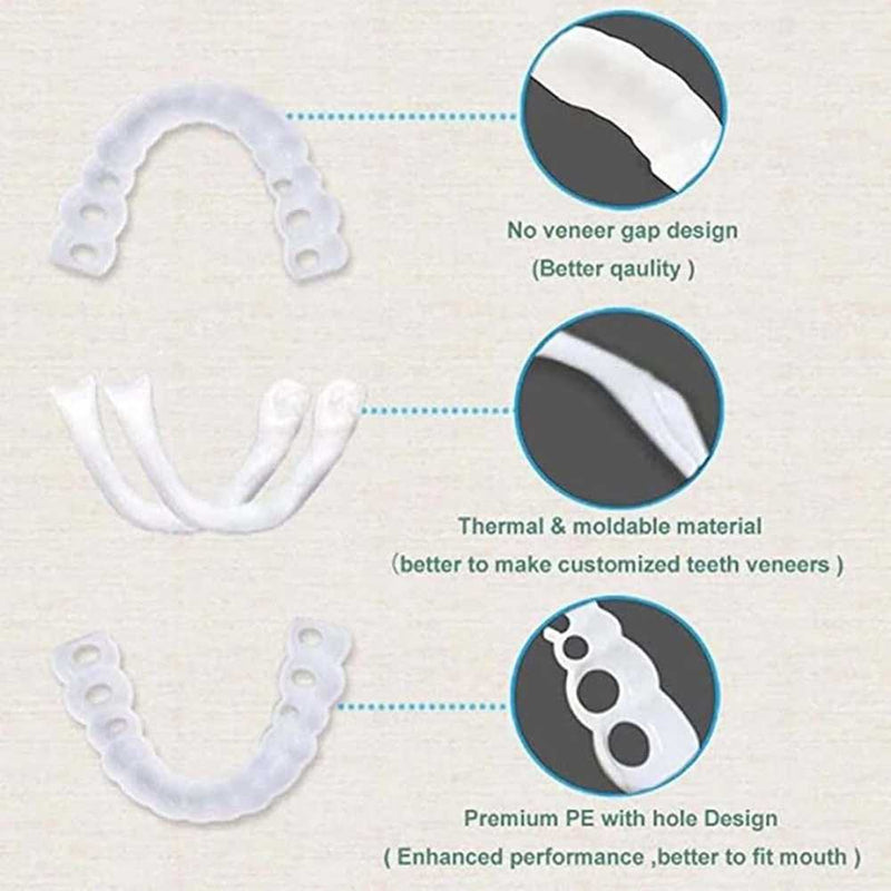 Snap-In Veneers for Men & Women – Natural-Look Flex Teeth