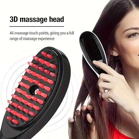 3-In-1 Hair Growth Brush – Electric Scalp Massager With Nano Steam & Vibration