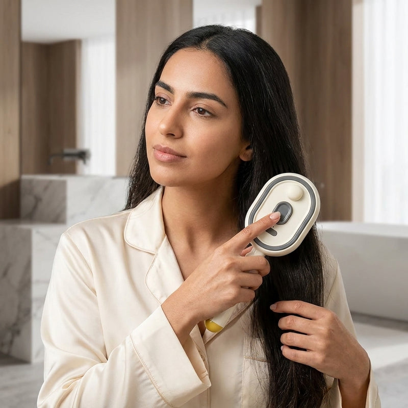 Steam Hair Brush – Rechargeable Cordless Straightener & Detangling Comb