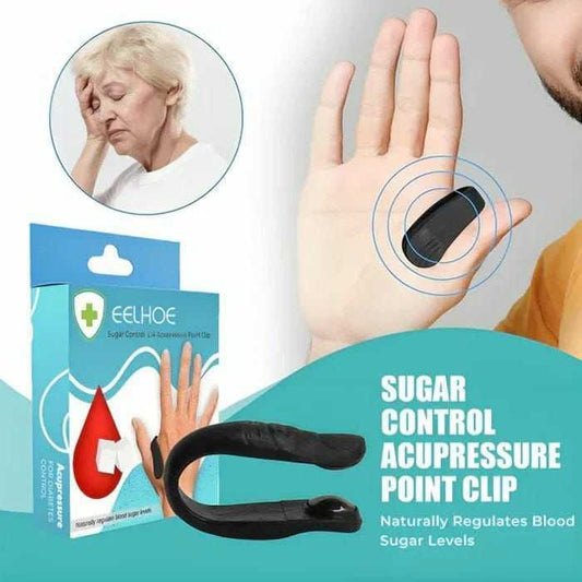 Acupressure Sugar Control Clip – Natural Li4 Point Massage Tool