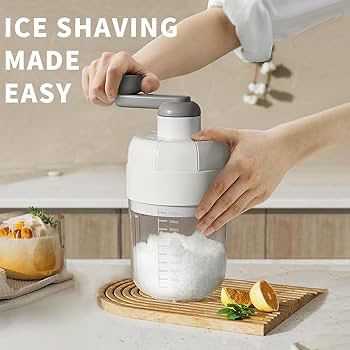 Manual Ice Shaver Machine – Portable Snow Cone & Gola Ganda Maker