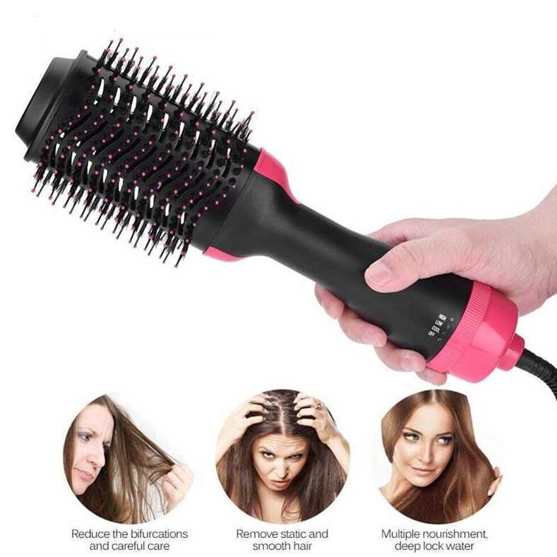 Hair Dryer Brush 3-In-1 Hot Air Brush Hair Styling Machine Brush For Women Fast Drying Styling Straightening Curling